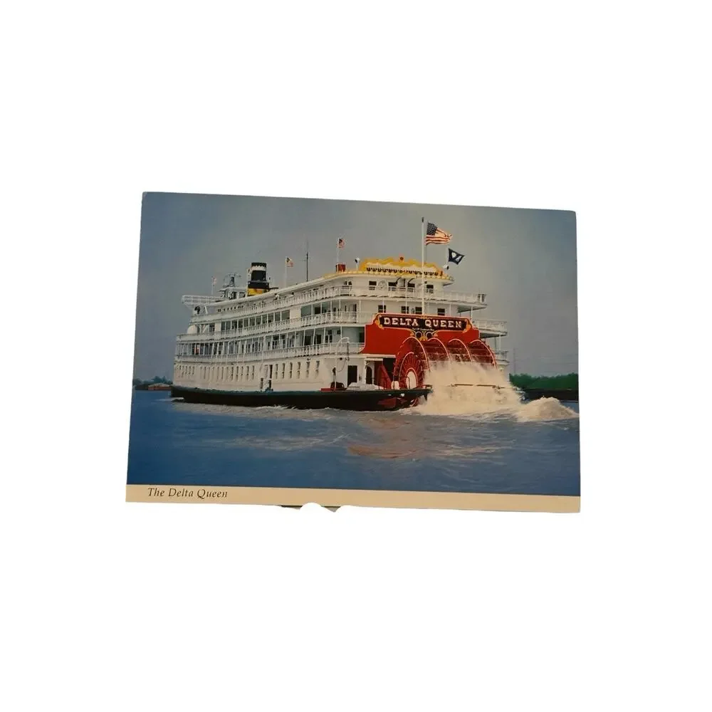 Lot 3 Vintage Postcards The Delta Queen Steamboat Sternwheeler Sarge Marsh River